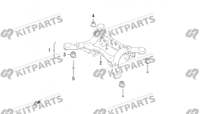 Подрамник задний Haval H8