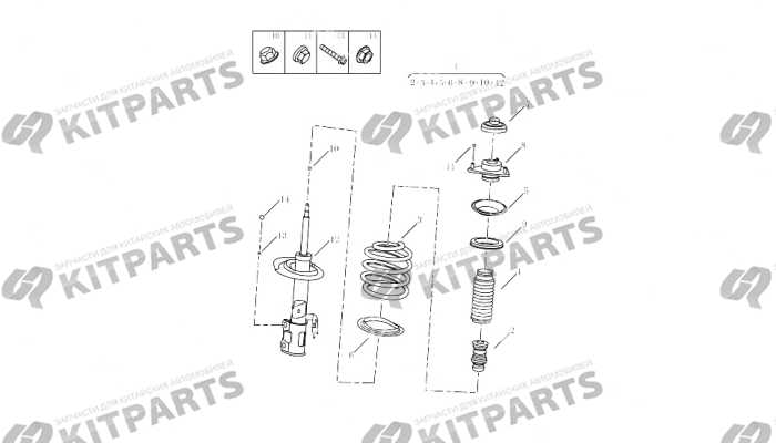 Передний амортизатор [JLD-4G20] Geely Atlas