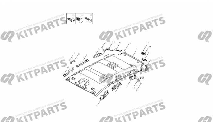 INTERIOR TRIM BOARD,ROOF PANEL#2 Geely Emgrand X7