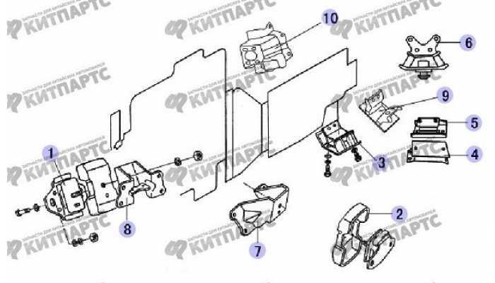 Кронштейн крепления двигателя Great Wall Safe (SUV G5)