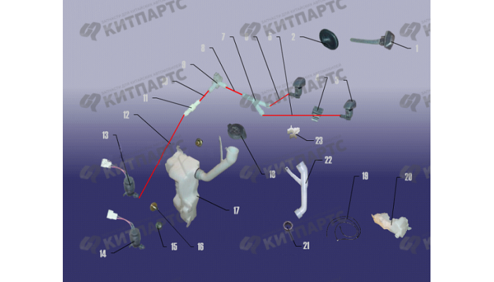 Бачок омывателя Chery Tiggo (T11)