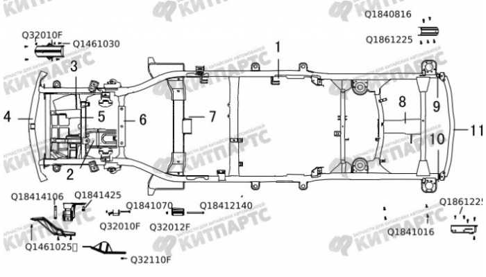 Рама 4G63 Great Wall Hover H3 New