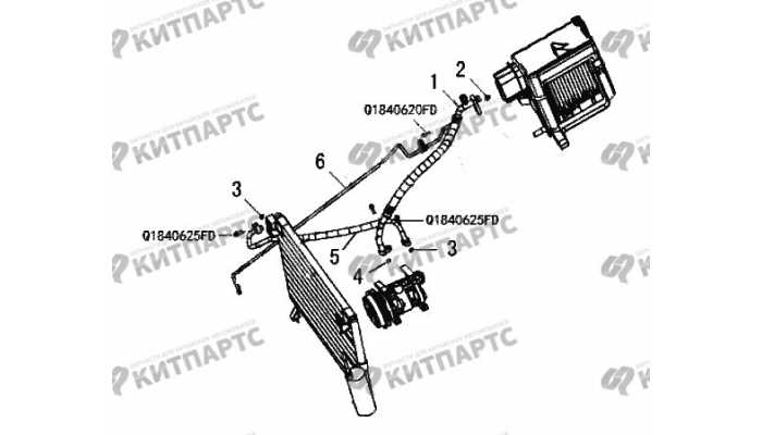 Шланг компрессора кондиционера Great Wall Wingle 3