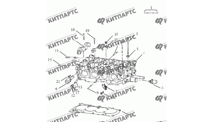 Головка блока цилиндров (1.8 L) Geely Emgrand (EC7)